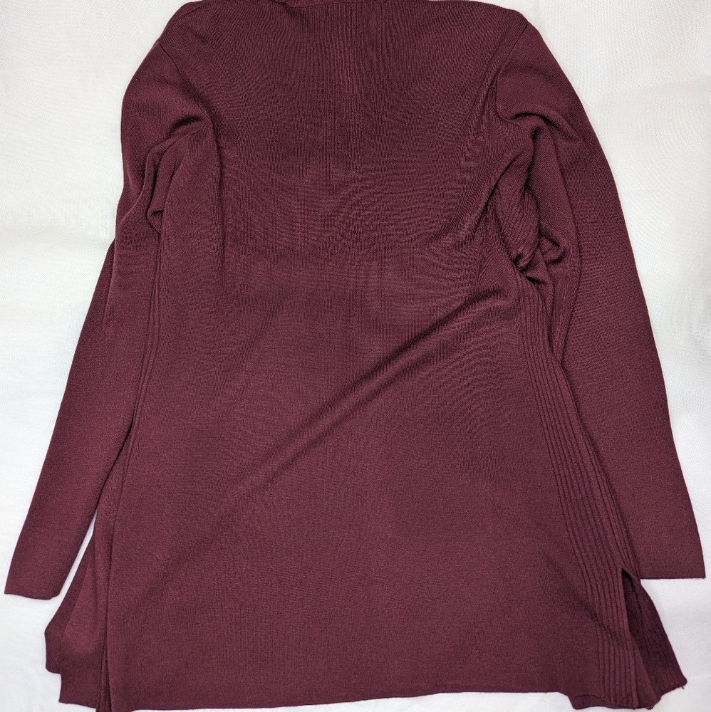 Beautiful Orvis 'Any Wear' Merino Wool Blend Long Tunic Cardigan - Picture 8 of 12